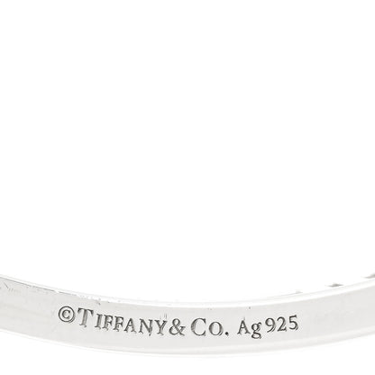Tiffany Sterling Silver Narrow Atlas Open Bangle Bracelet 4 of 5