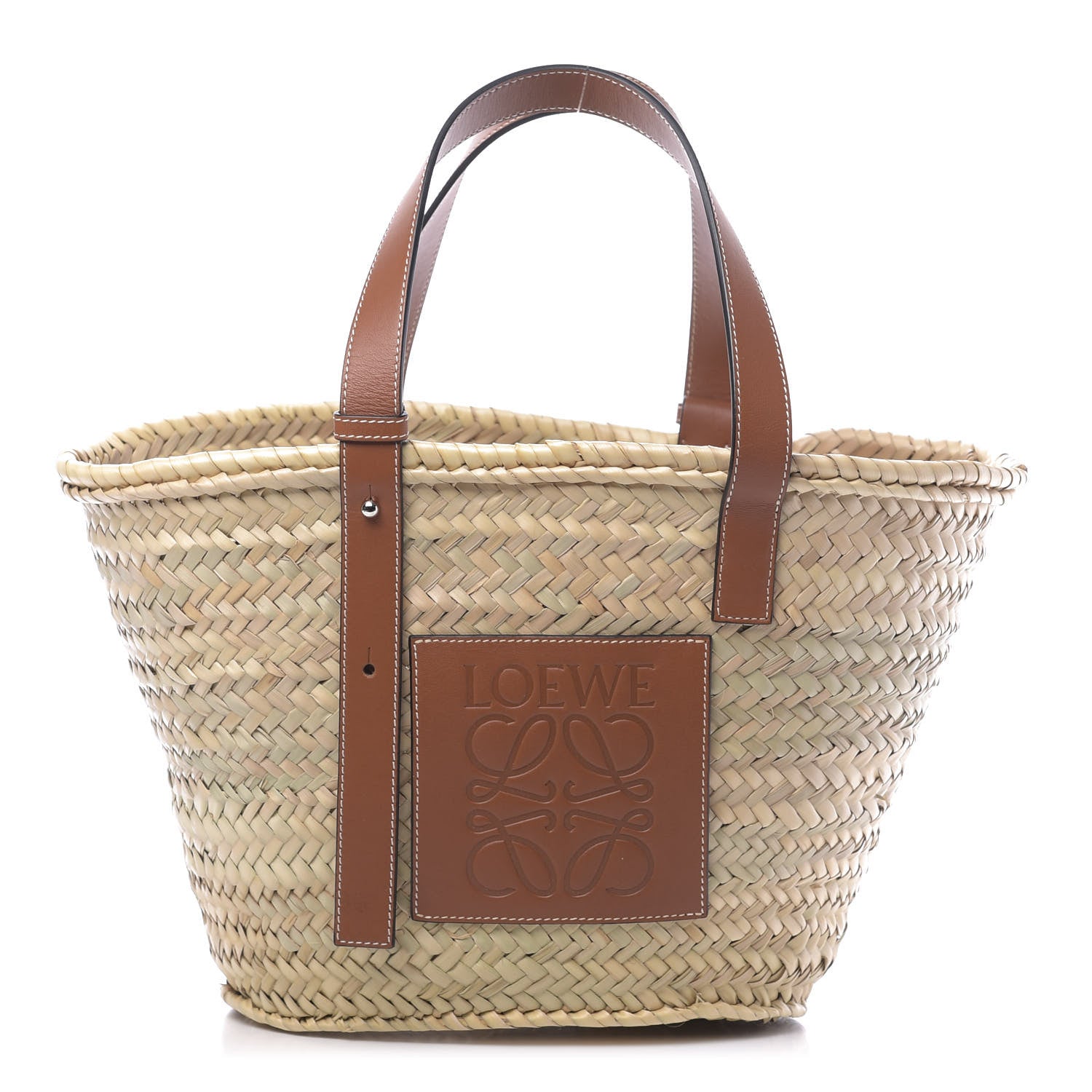 Loewe Raffia Basket Tote Bag Natural Tan 1 of 11