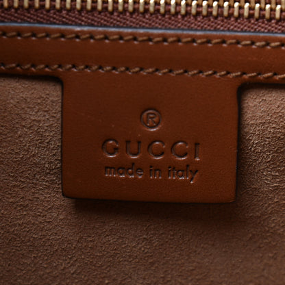 Gucci GG Supreme Monogram Linea A Foldover Tote Brown 6 of 9