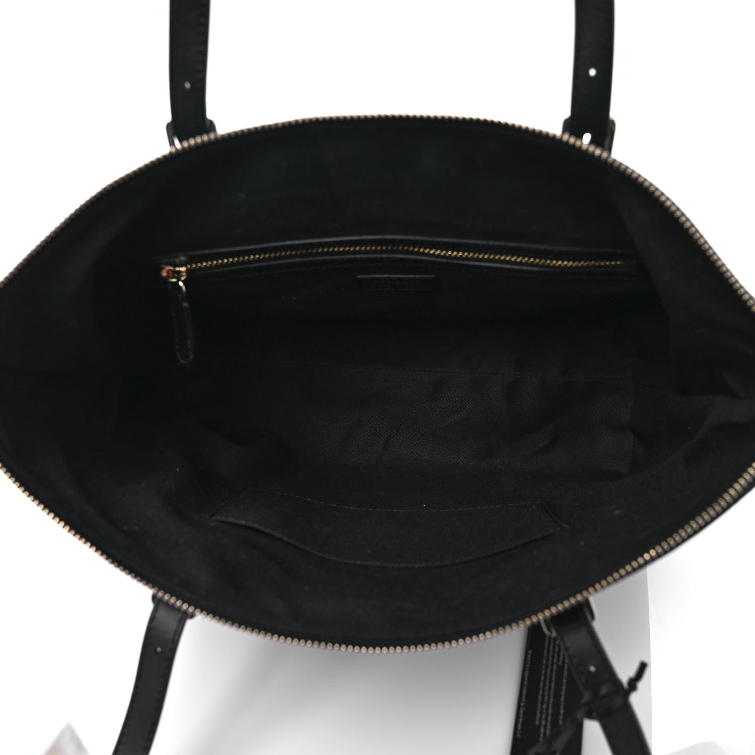 Versace Calfskin Shopping Tote Black 5 of 10