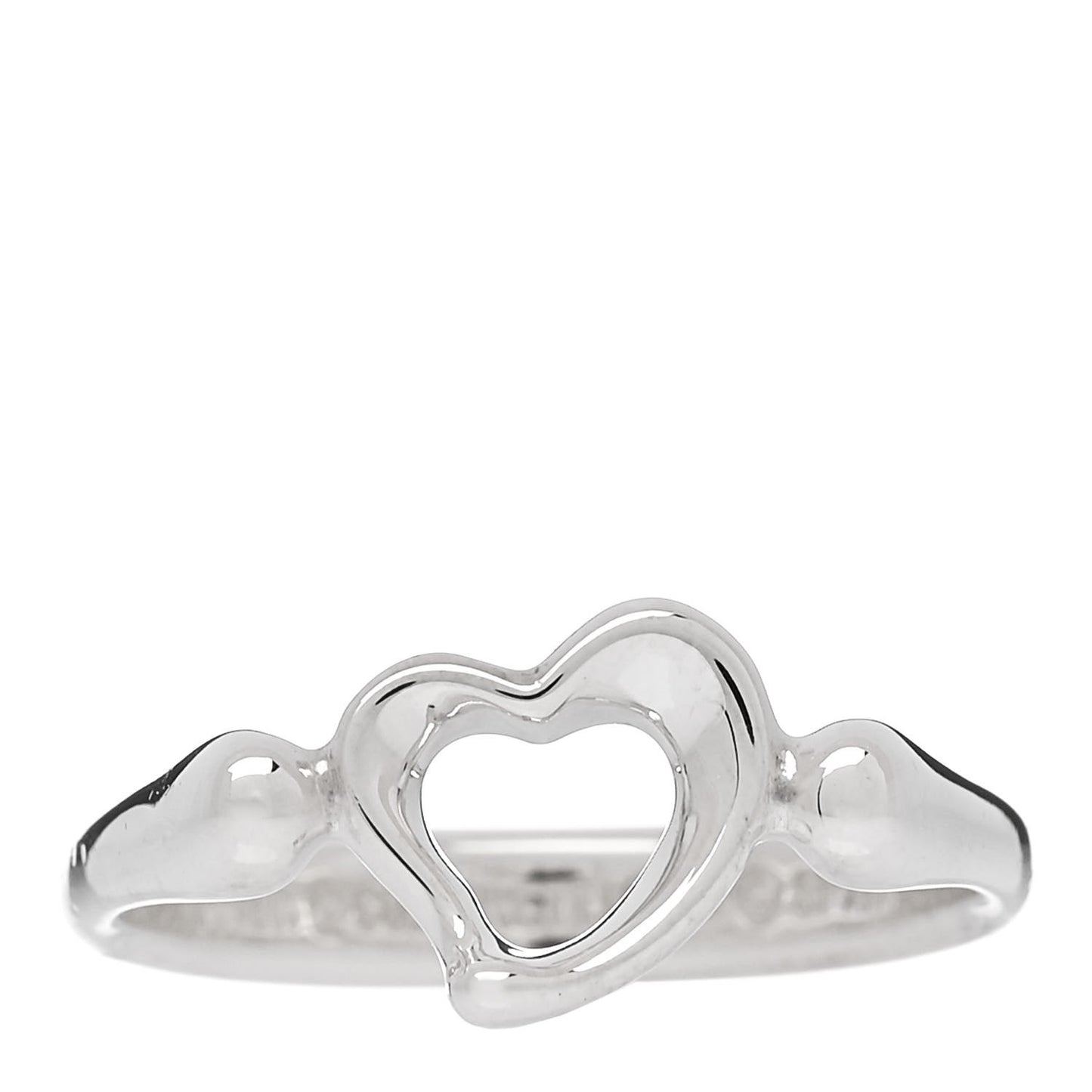 Sterling Silver Elsa Peretti Open Heart Ring 53 6.5