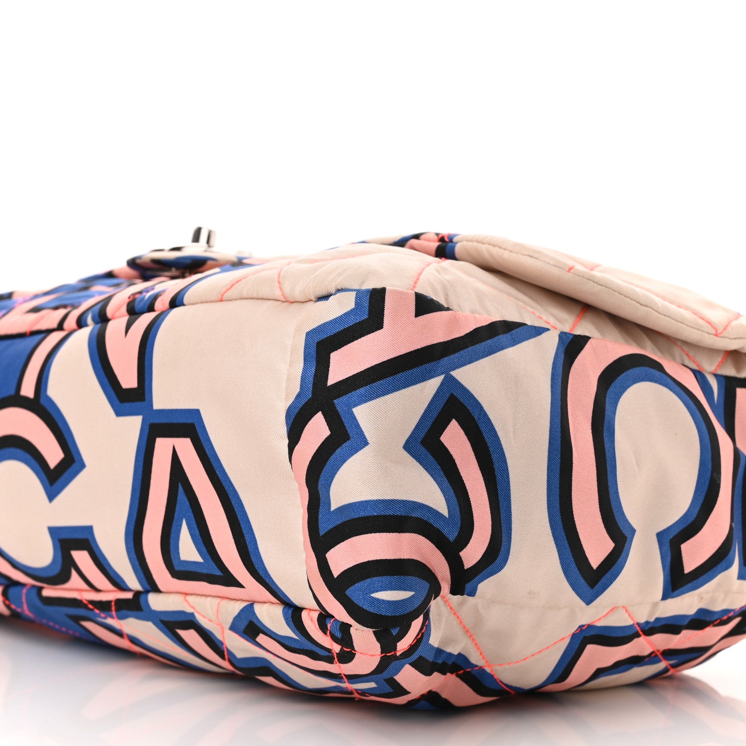 Chanel Nylon Printed Maxi Flap Multicolor 10 of 10