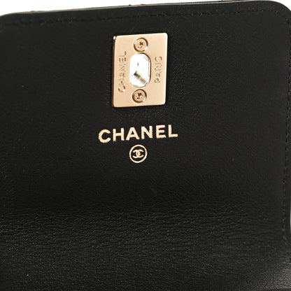 Chanel Calfskin Quilted CC Phone Holder Black 6 of 11