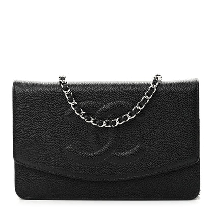Chanel Caviar Timeless CC Wallet on Chain WOC Black 1 of 11