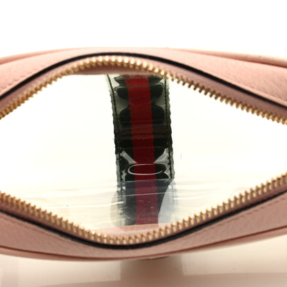 Gucci Vinyl Web Mini Ophidia Transparent Shoulder Bag Perfect Pink 5 of 8