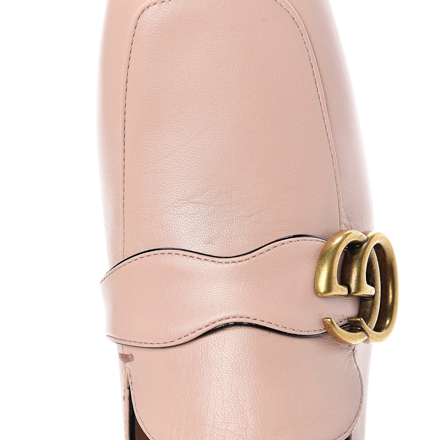 Gucci Malaga Kid Womens GG Marmont Loafers 36 Perfect Pink 8 of 9