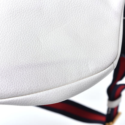 Gucci Grained Calfskin Small Logo Belt Bag White 9 of 12