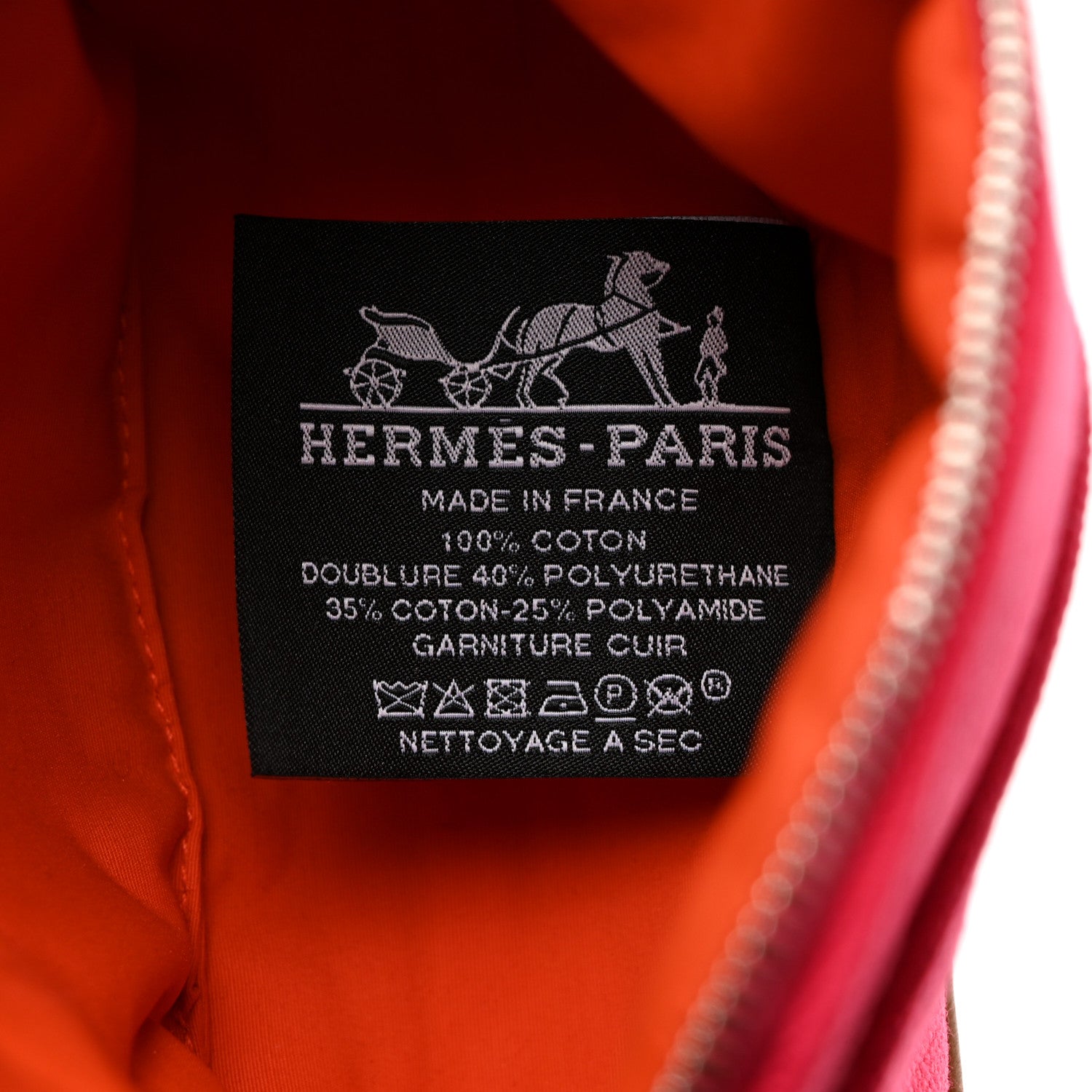 Hermes Cotton Canvas Mini Mini Bolide Travel Cosmetic Pouch Hibiscus 6 of 9
