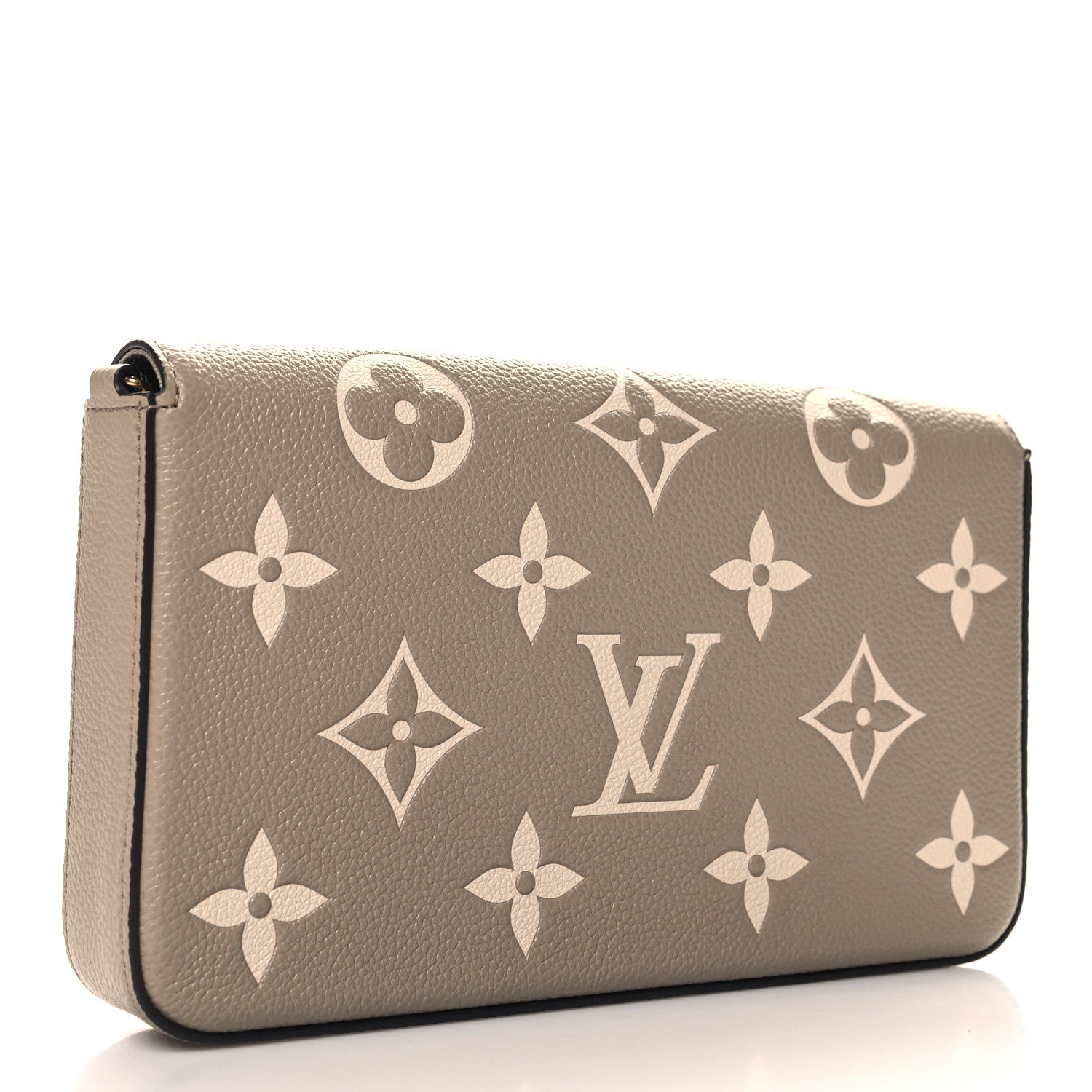 Louis Vuitton Empreinte Monogram Giant Felicie Pochette Tourterelle Creme 4 of 9