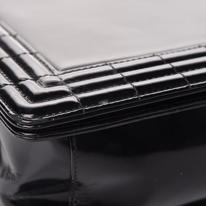 Chanel Glazed Calfskin Large Boy Flap Black 8 of 10