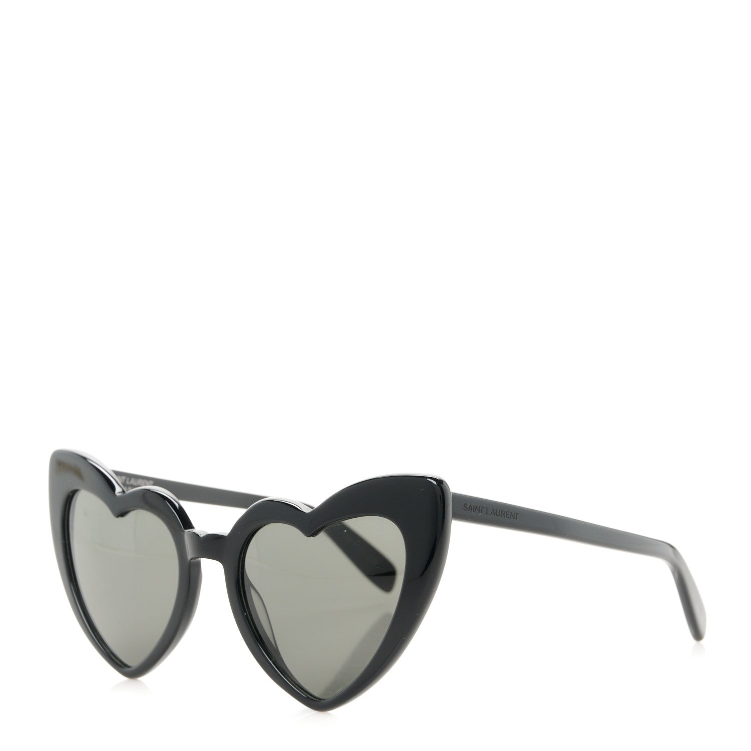 Saint Laurent Acetate Heart Frame Loulou SL181 Sunglasses Black 1 of 9