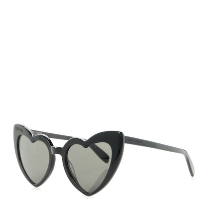 Saint Laurent Acetate Heart Frame Loulou SL181 Sunglasses Black 1 of 9