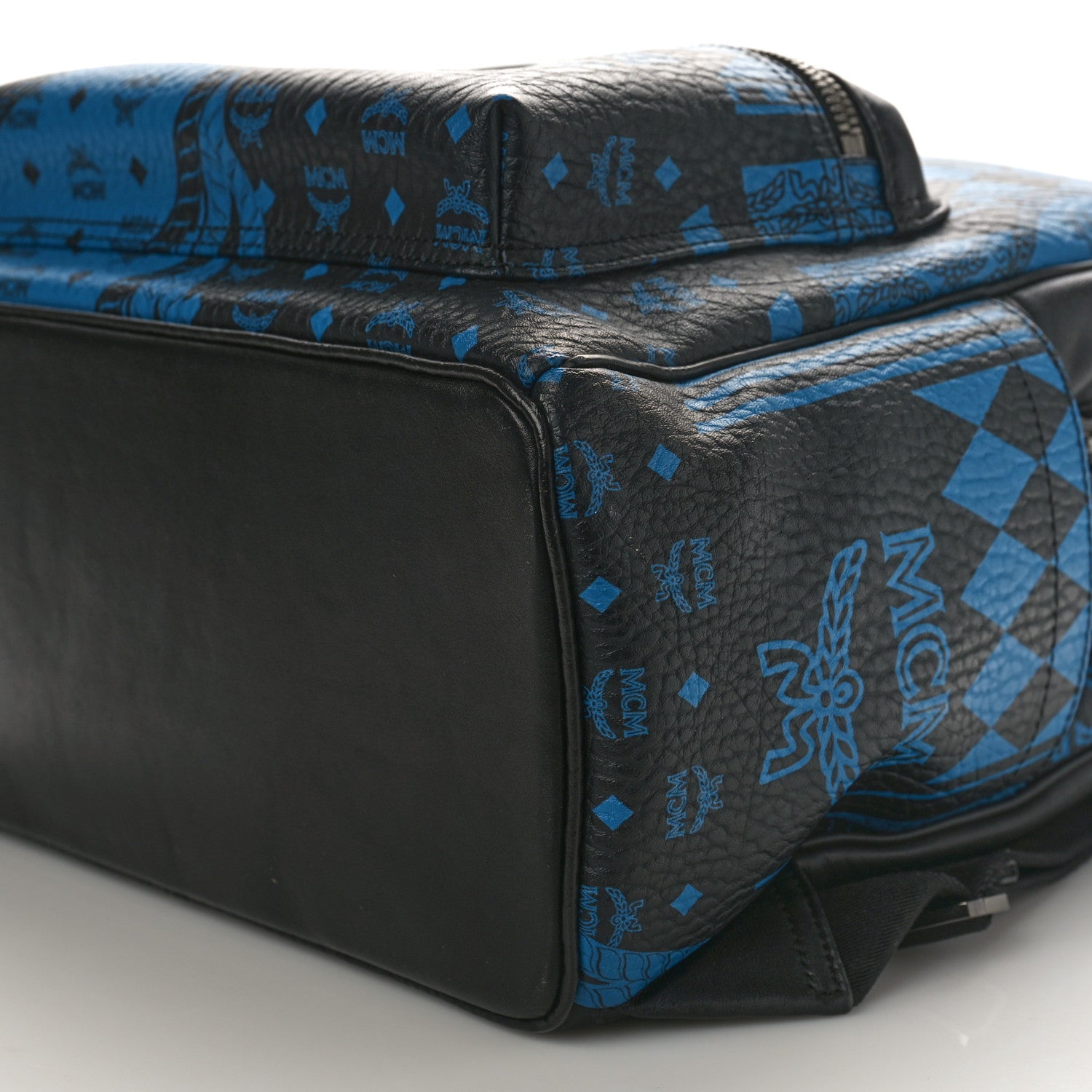 MCM Visetos Baroque Print Medium Stark Backpack Munich Blue 8 of 9