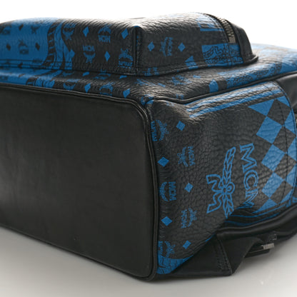 MCM Visetos Baroque Print Medium Stark Backpack Munich Blue 8 of 9
