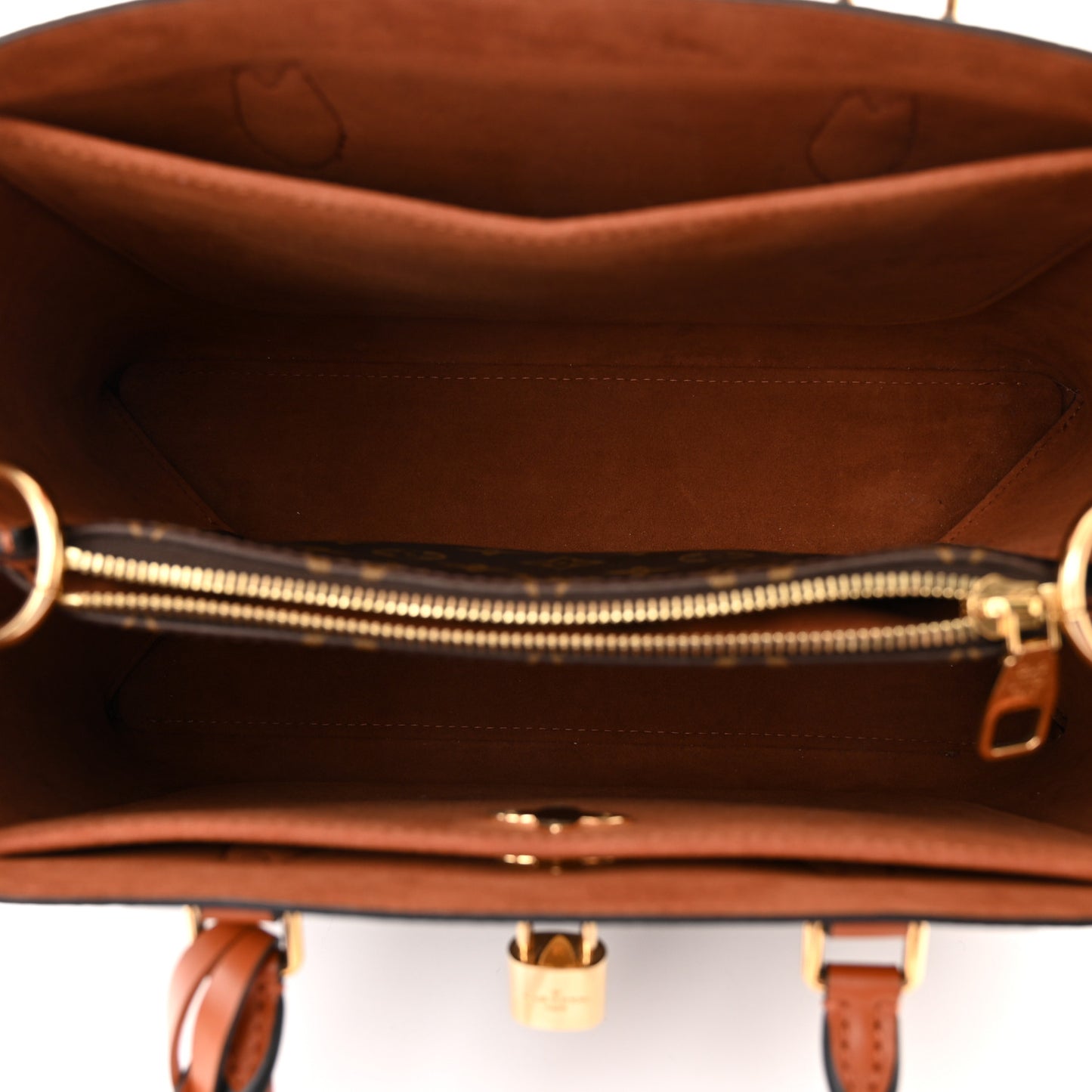 Monogram Flower Tote Caramel