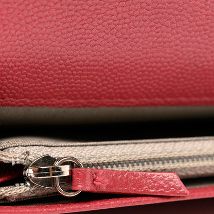 Chanel Caviar Sevruga Yen Wallet Pink 9 of 12