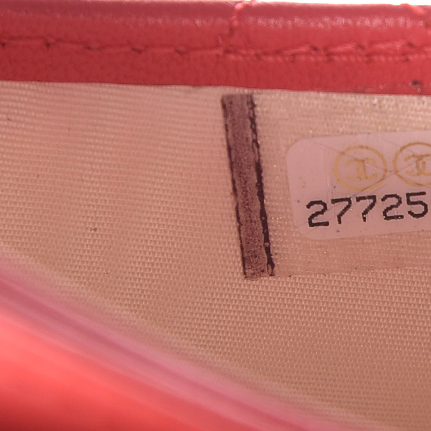 Chanel Lambskin Quilted Card Holder Red 8 of 9