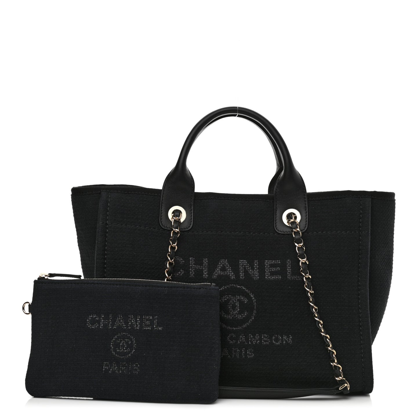 Mixed Fibers Small Deauville Tote Black