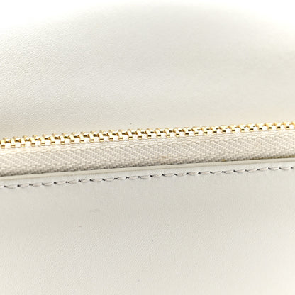 Salvatore Ferragamo Smooth Calfskin Vara Bow Chain Flap Crossbody White 16 of 17