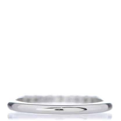 Tiffany Platinum Diamond 2.2mm Embrace Half Circle Band Ring 54 6.75 4 of 6
