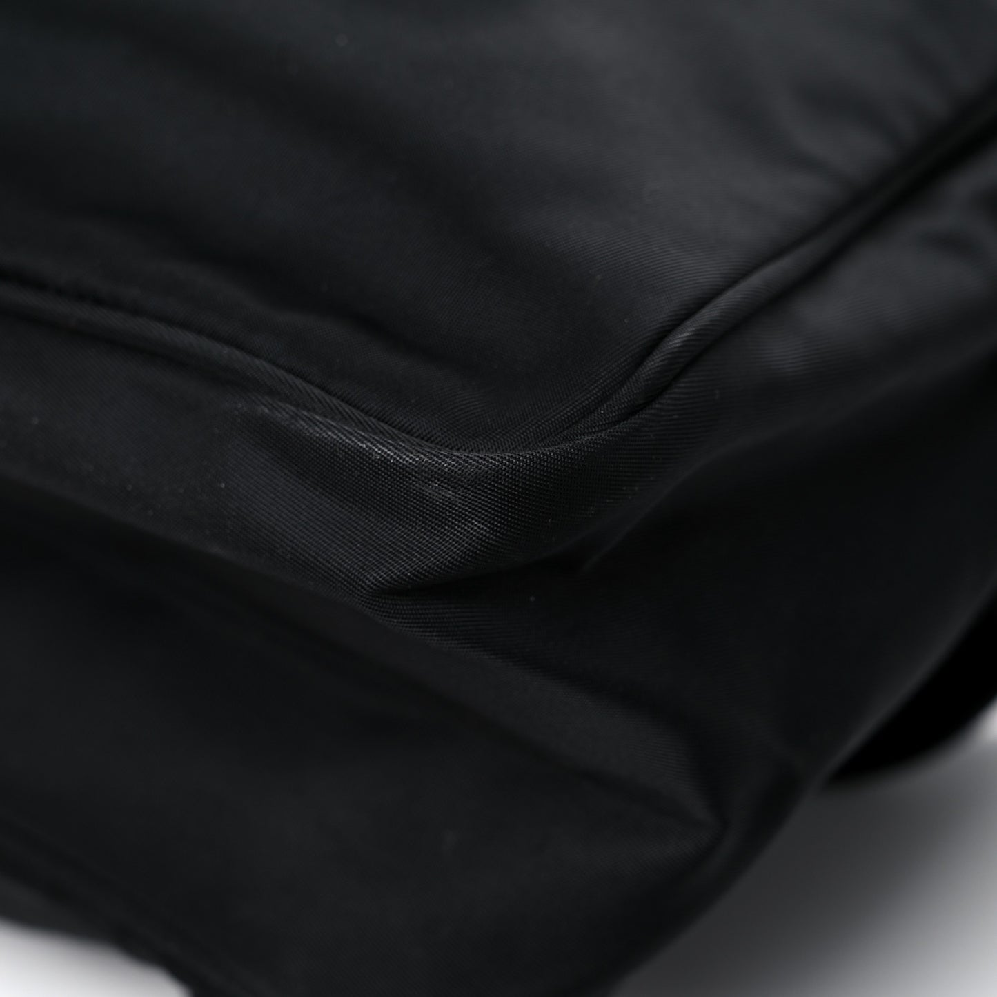Nylon Vela Sport Messenger Bag Black
