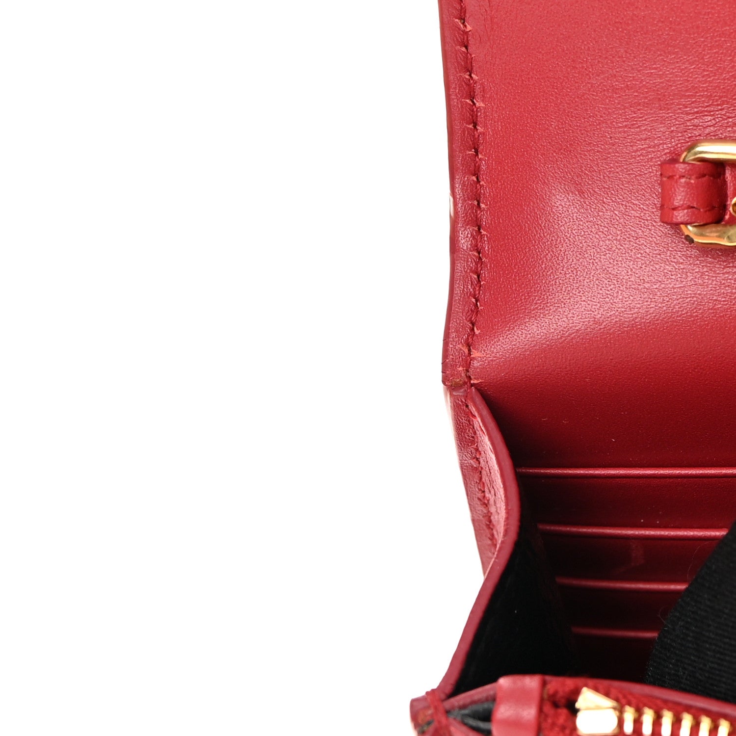 Saint Laurent Smooth Calfskin Classic Monogram Kate Tassel Chain Wallet New Lipstick 18 of 20