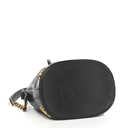 Chanel Lambskin CC Drawstring Shoulder Bag Black 5 of 11
