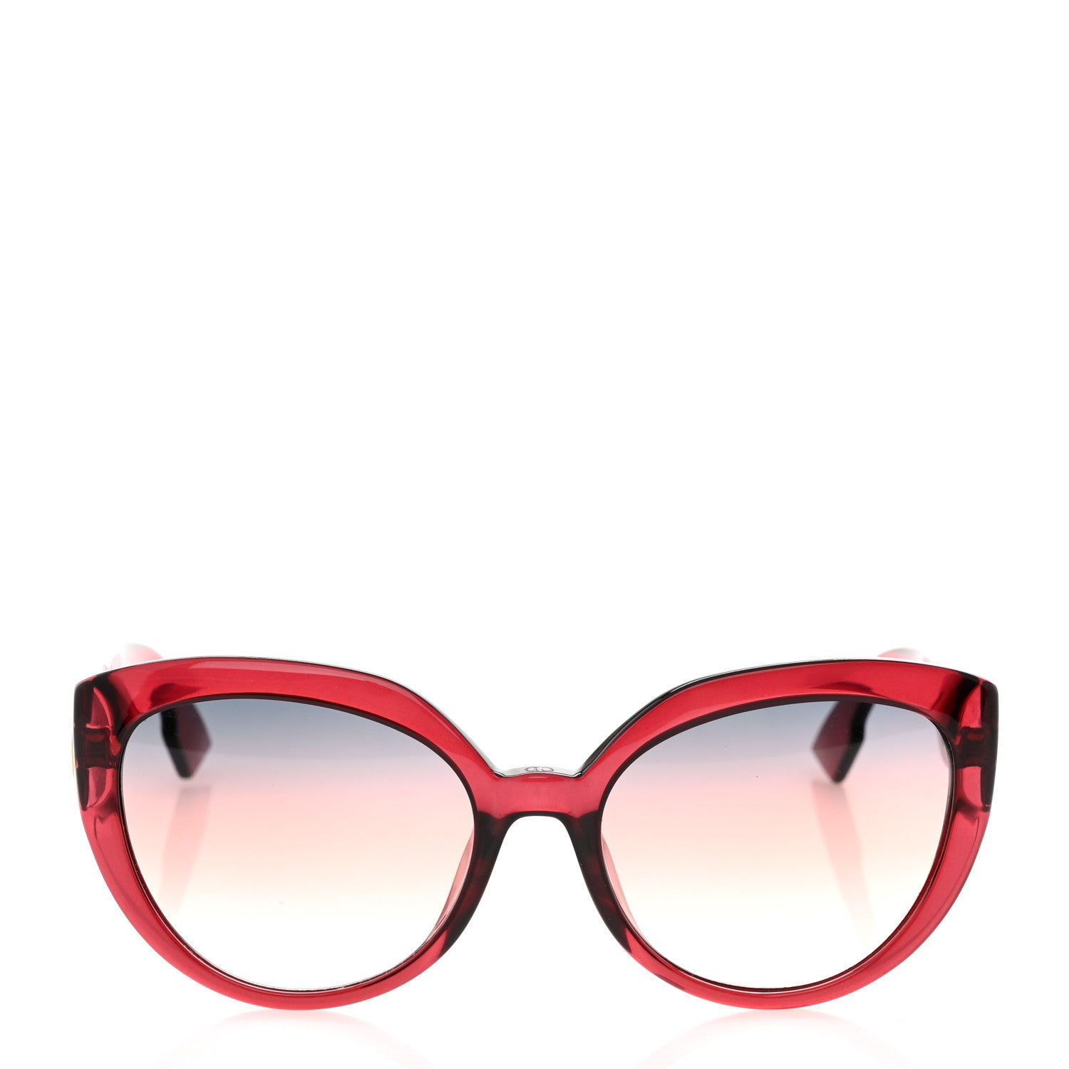 Christian Dior Acetate DDiorF Cat Eye Sunglasses Burgundy 2 of 8