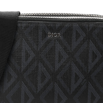 Christian Dior Coated Canvas CD Diamond Messenger Pouch Black 11 of 11