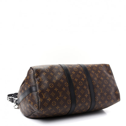 Louis Vuitton Monogram Macassar Keepall Bandouliere 45 3 of 9