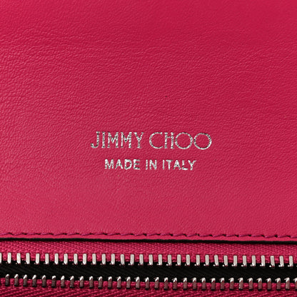 Jimmy Choo Satin Crystal Madeline Wallet On Chain Pink 6 of 11