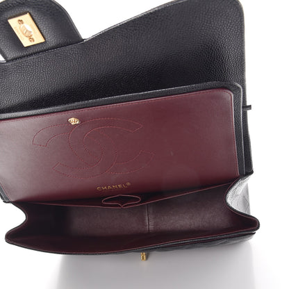 Chanel Caviar Quilted Jumbo Double Flap Black 6 of 9