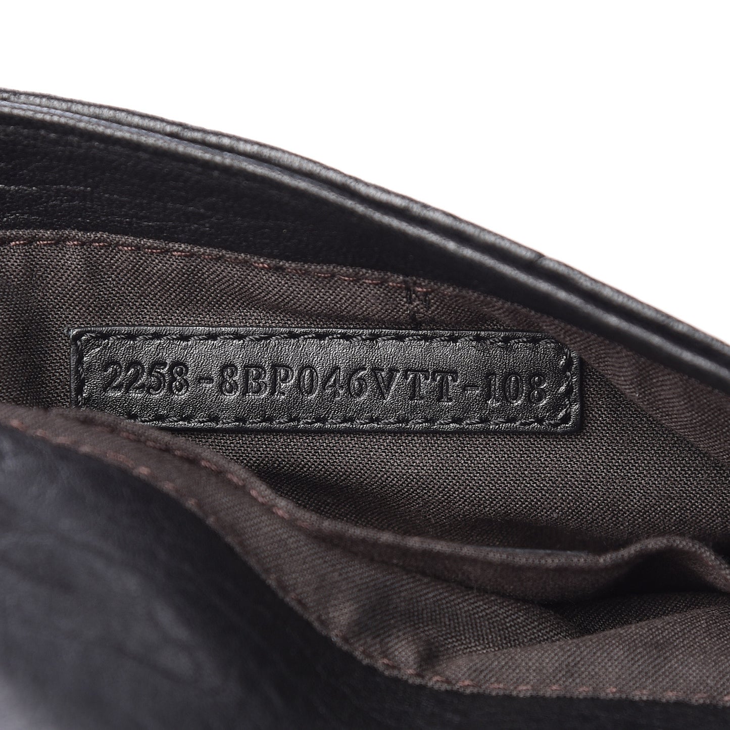 Crinkled Lambskin Mia Pochette Black