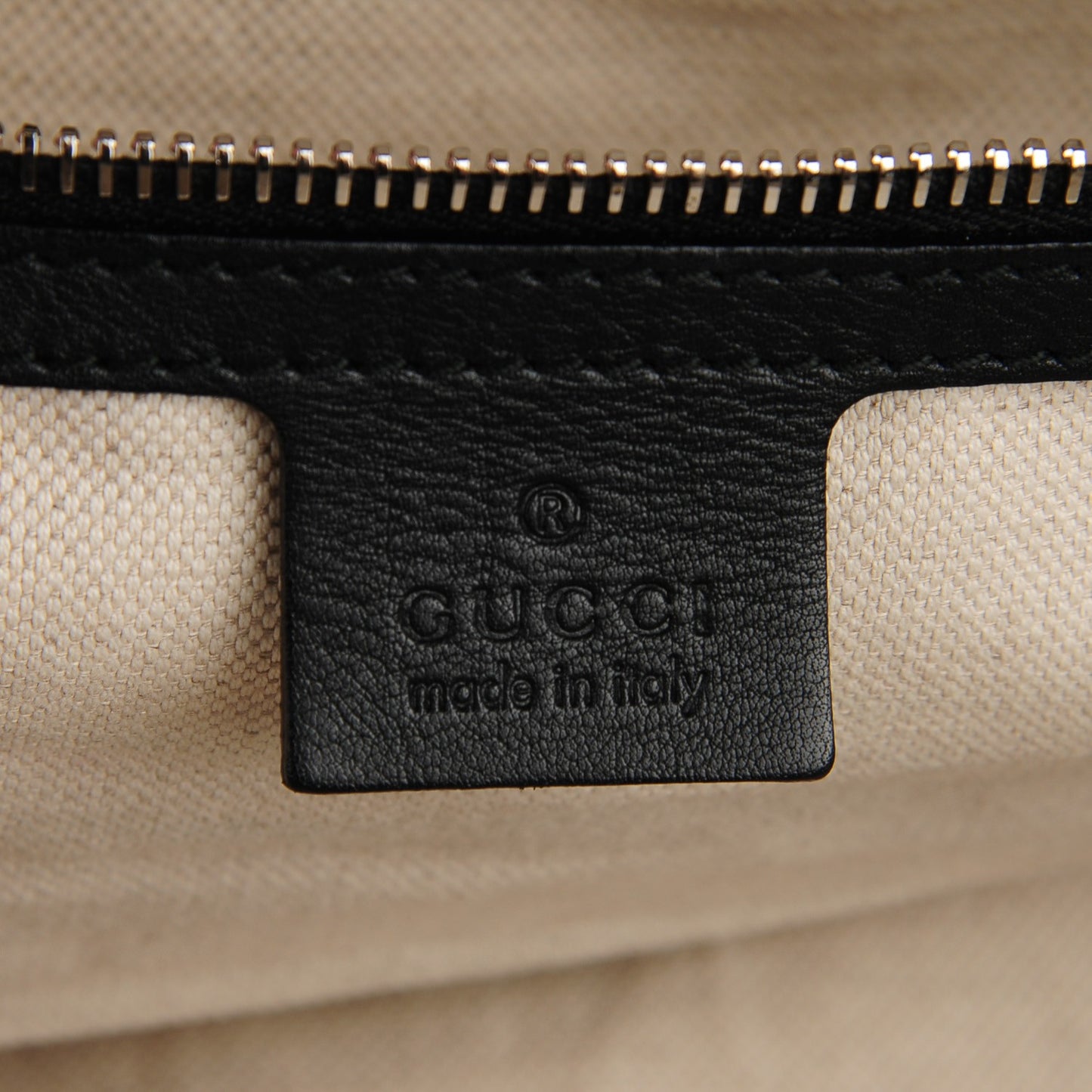 Leather Techno Horsebit Messenger Bag Black