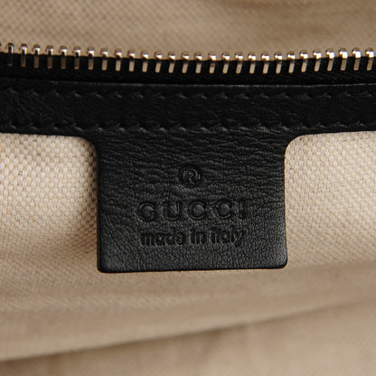 Gucci Leather Techno Horsebit Messenger Bag Black 6 of 9