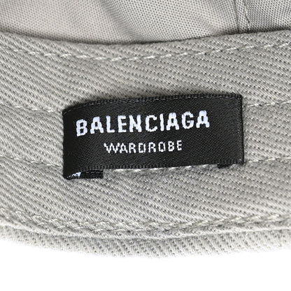 Balenciaga Cotton Drill Logo Classic Baseball Hat 59 L Lead Black 7 of 8