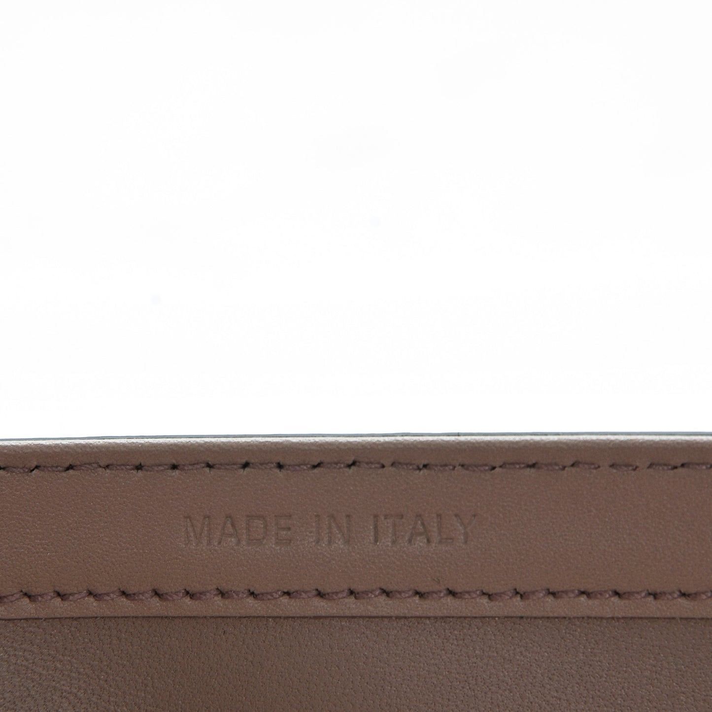 Calfskin Bee Pouch Powder Beige