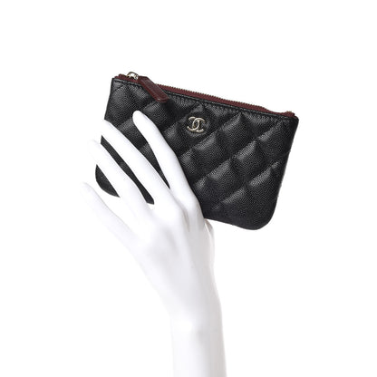 Chanel Caviar Quilted Small Cosmetic Case Black 2 of 10