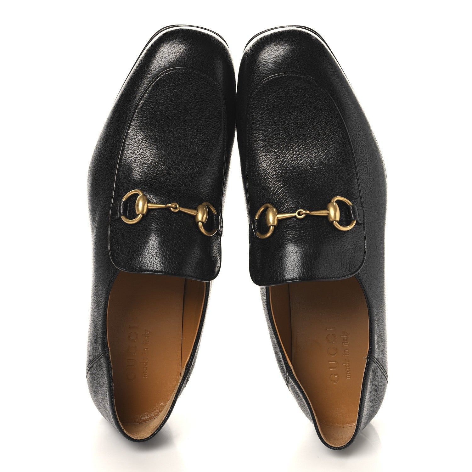 Gucci Goatskin Mens Horsebit Loafers 8.5 Black 2 of 10