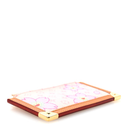 Louis Vuitton Monogram Cherry Blossom Key Pouch Pink 4 of 11