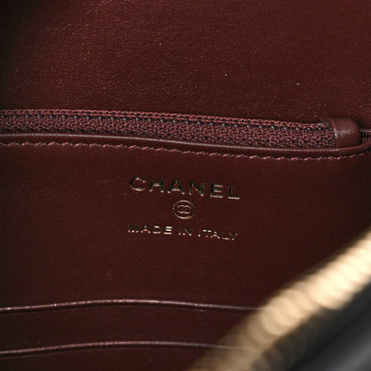 Chanel Aged Calfskin Quilted 2.55 Reissue Pouch With Handle Black 6 of 10