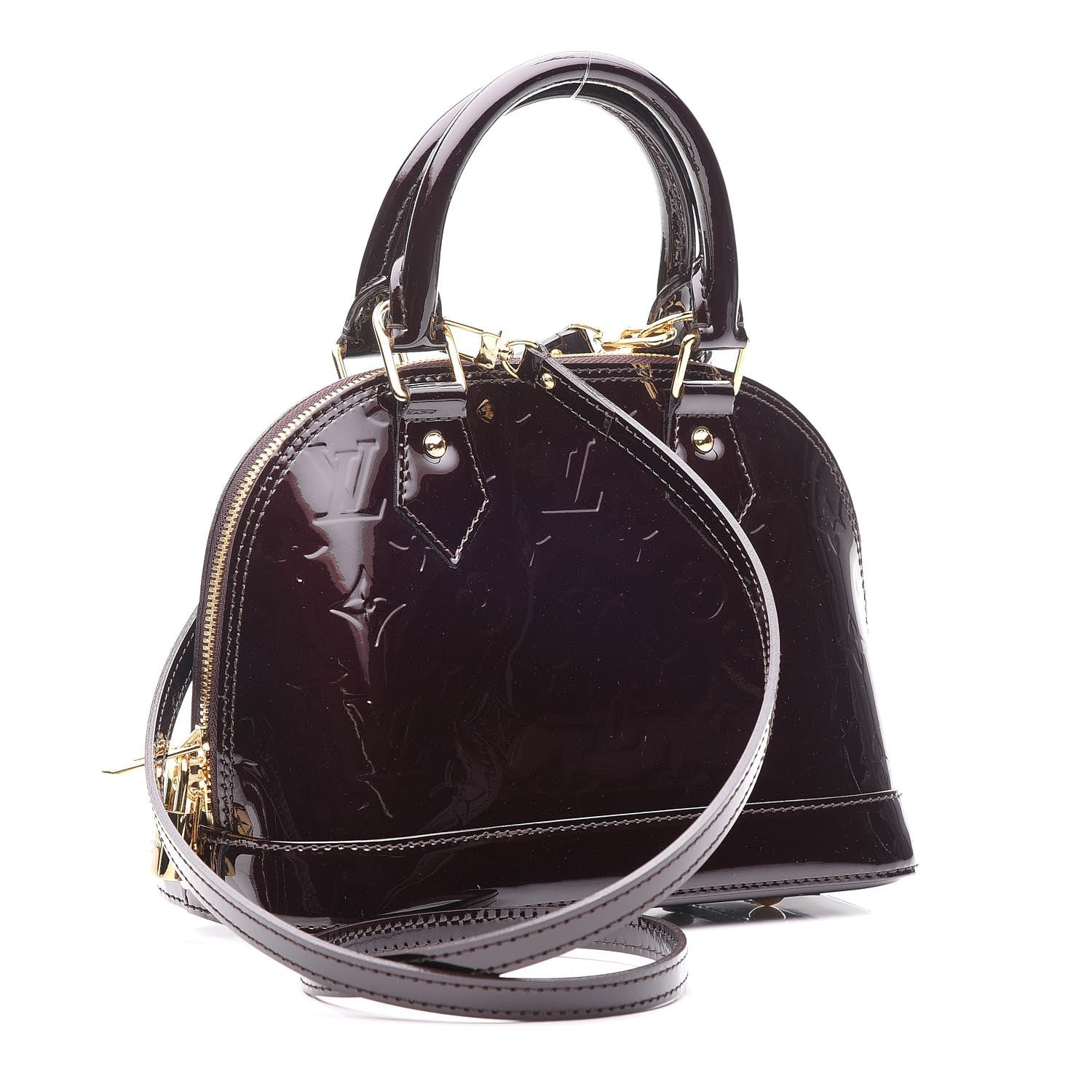 Louis Vuitton Vernis Alma BB Amarante 3 of 7