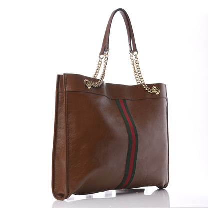 Gucci Calfskin Large Rajah Chain Tote Cuir 4 of 15