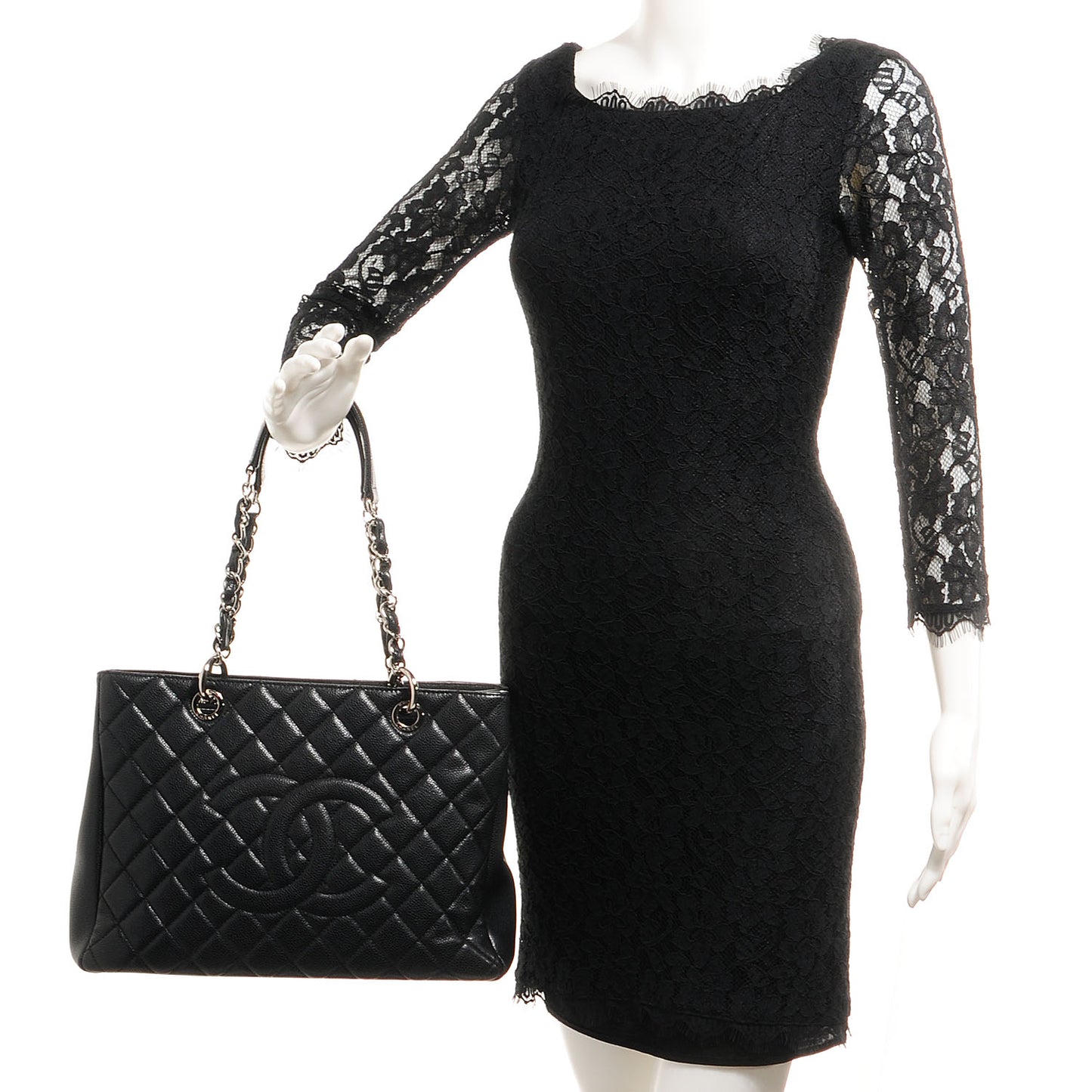 Caviar Grand Shopping Tote GST Black