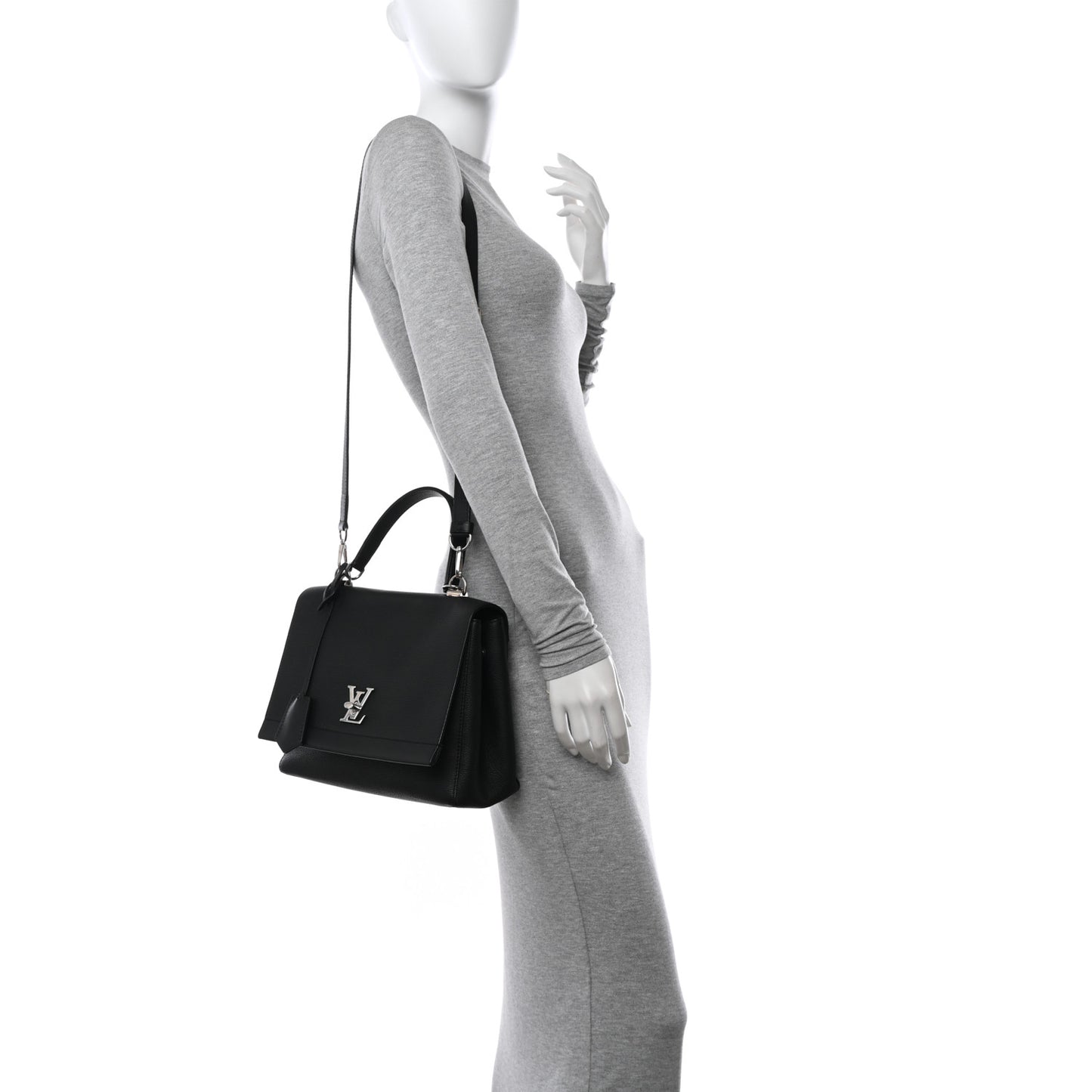 Soft Calfskin Lock Me II Black