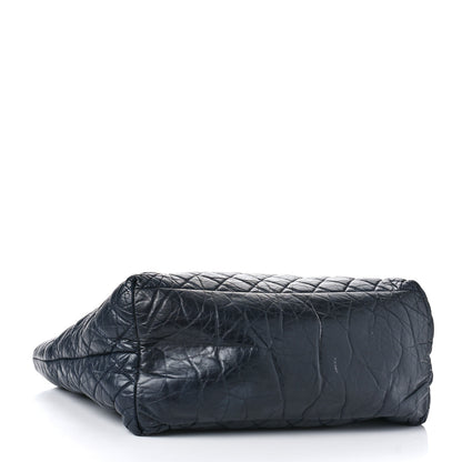 Chanel Lambskin Quilted Large Coco Cocoon Tote Navy 4 of 10
