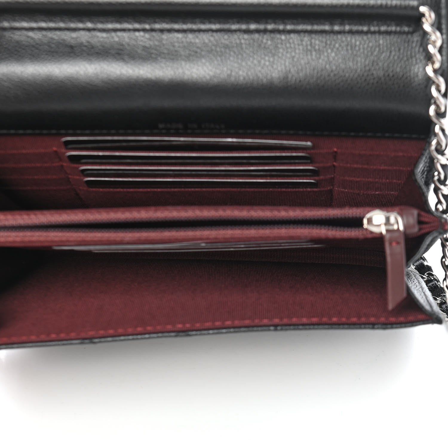 Chanel Caviar Quilted Square Wallet On Chain WOC Black 5 of 10