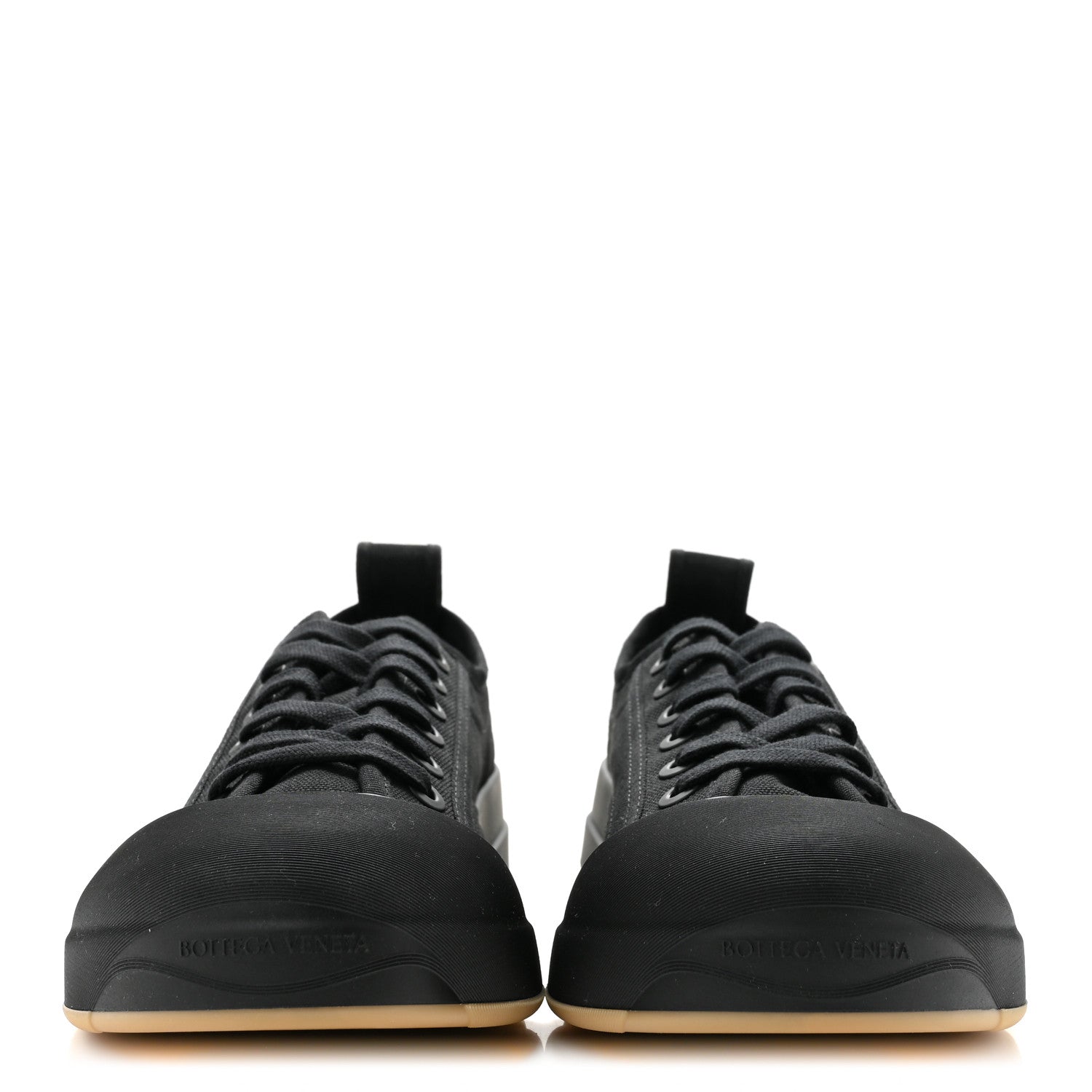 Bottega Veneta Canvas Womens Vulcan Sneakers 41 Black 3 of 8