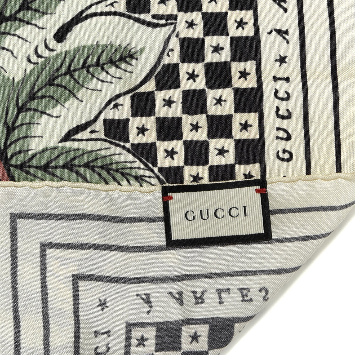 Gucci Silk Print Square Scarf Multicolor 4 of 4