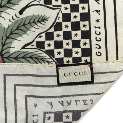 Gucci Silk Print Square Scarf Multicolor 4 of 4